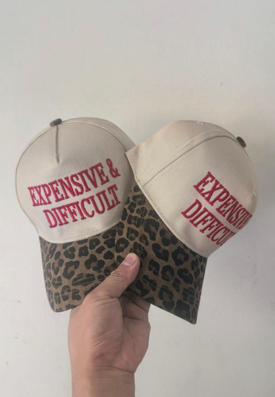 Expensive & Difficult Leopard Print Baseball Cap