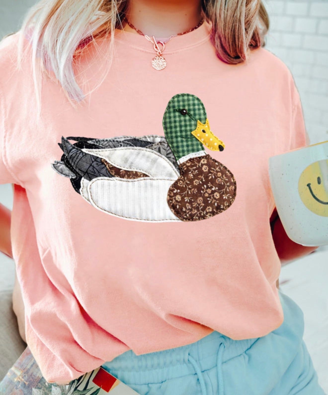 Mallard Duck Patchwork Graphic Tee
