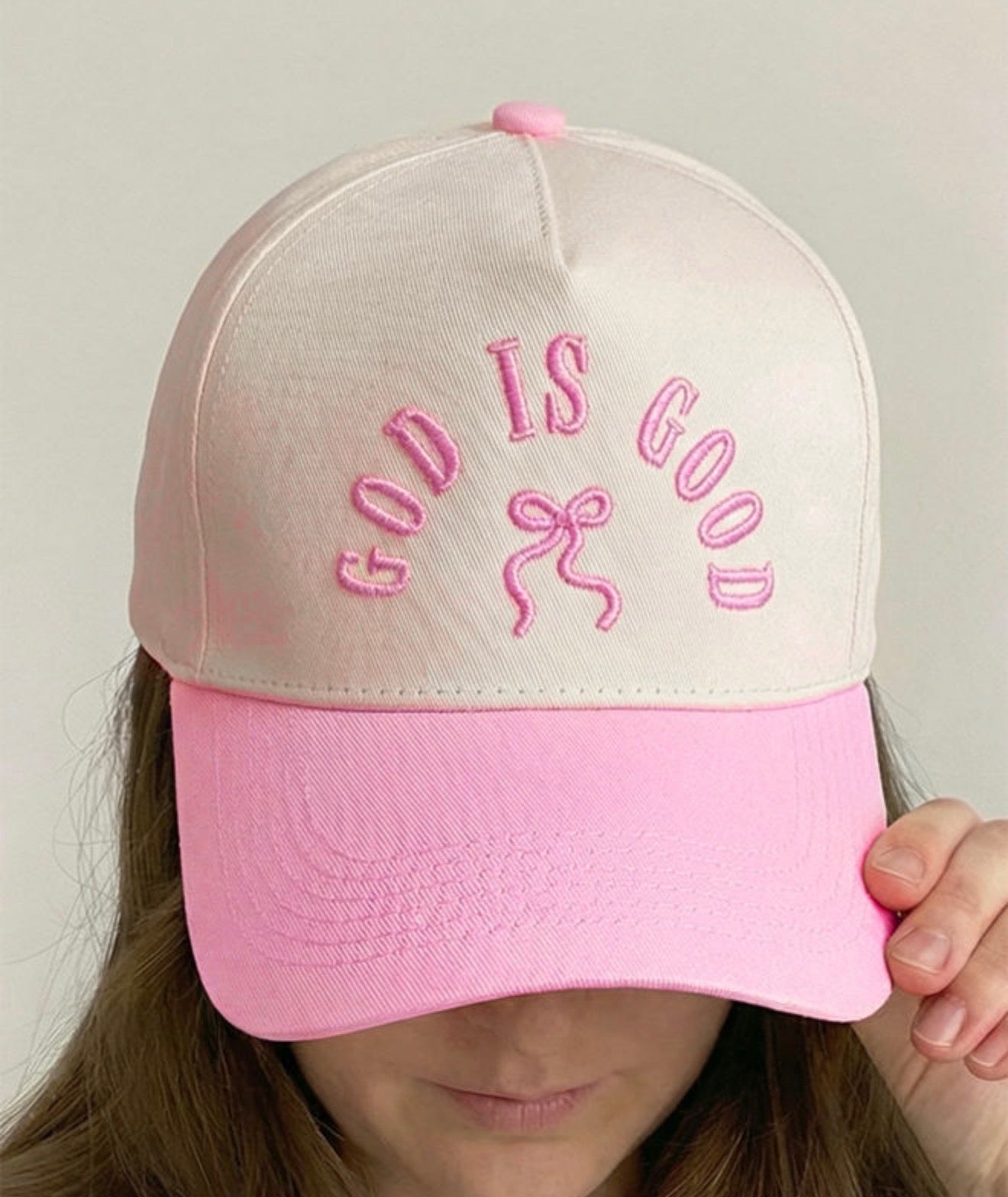 God Is Good Embroidered Baseball Cap